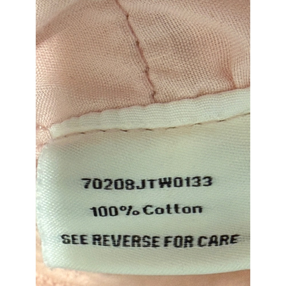 Cali 1850 Womens Blush Pink/Peach Wide 10" Leg Cropped Cotton Denim Jeans Size 9 - Picture 3 of 10